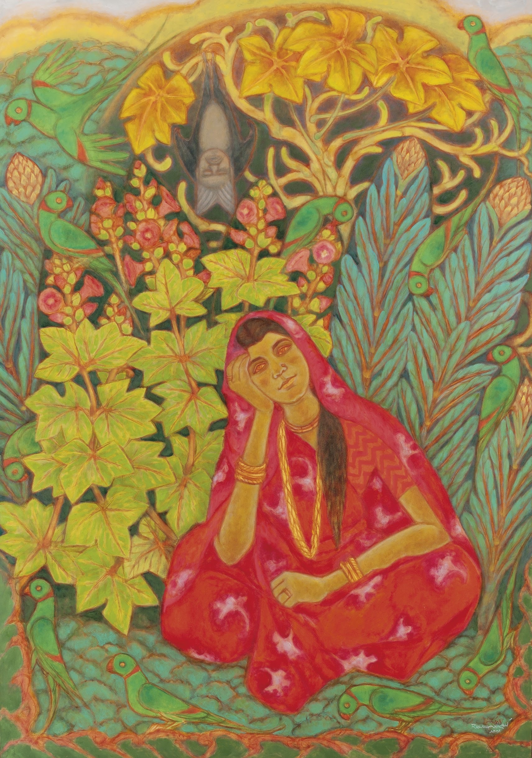 A. Ramachandran, Visions of Ramdev - Ahalya in Red